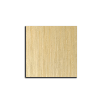 Reconstituted Maple veneered slab cabinet door sample block showing real wood veneer over MDF-core construction
